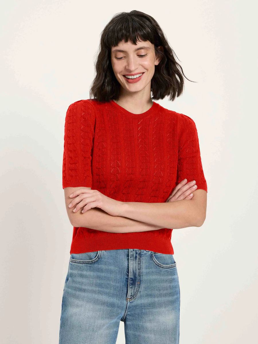 Kurzarmpullover (GOTS)