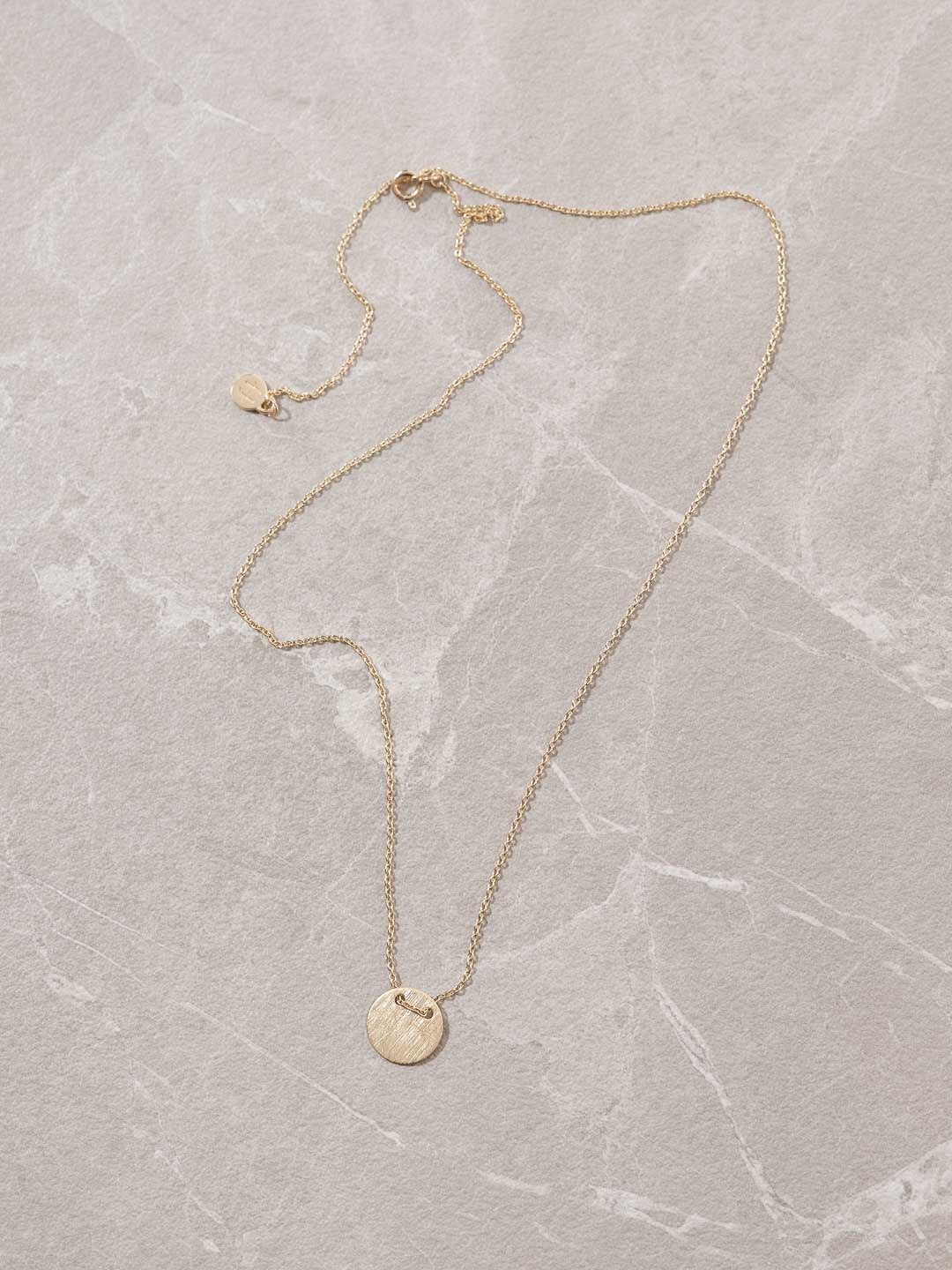 Kette mit Disc Anhänger GOLD - Fejn