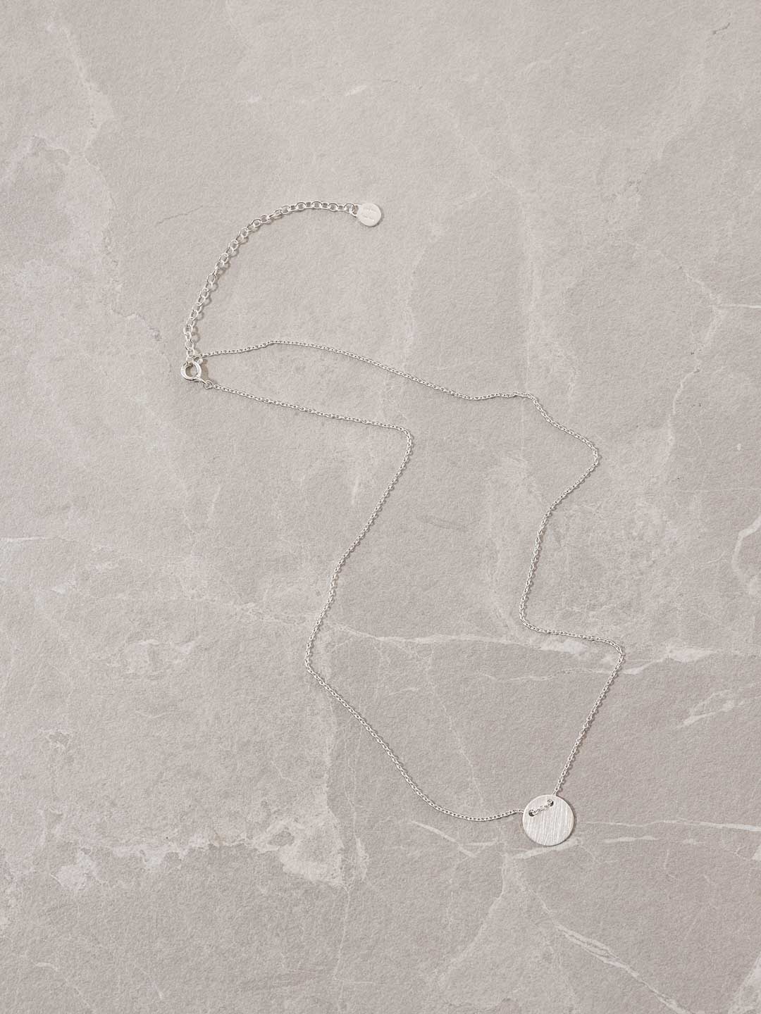 Kette mit Disc Anhänger SILBER - Fejn