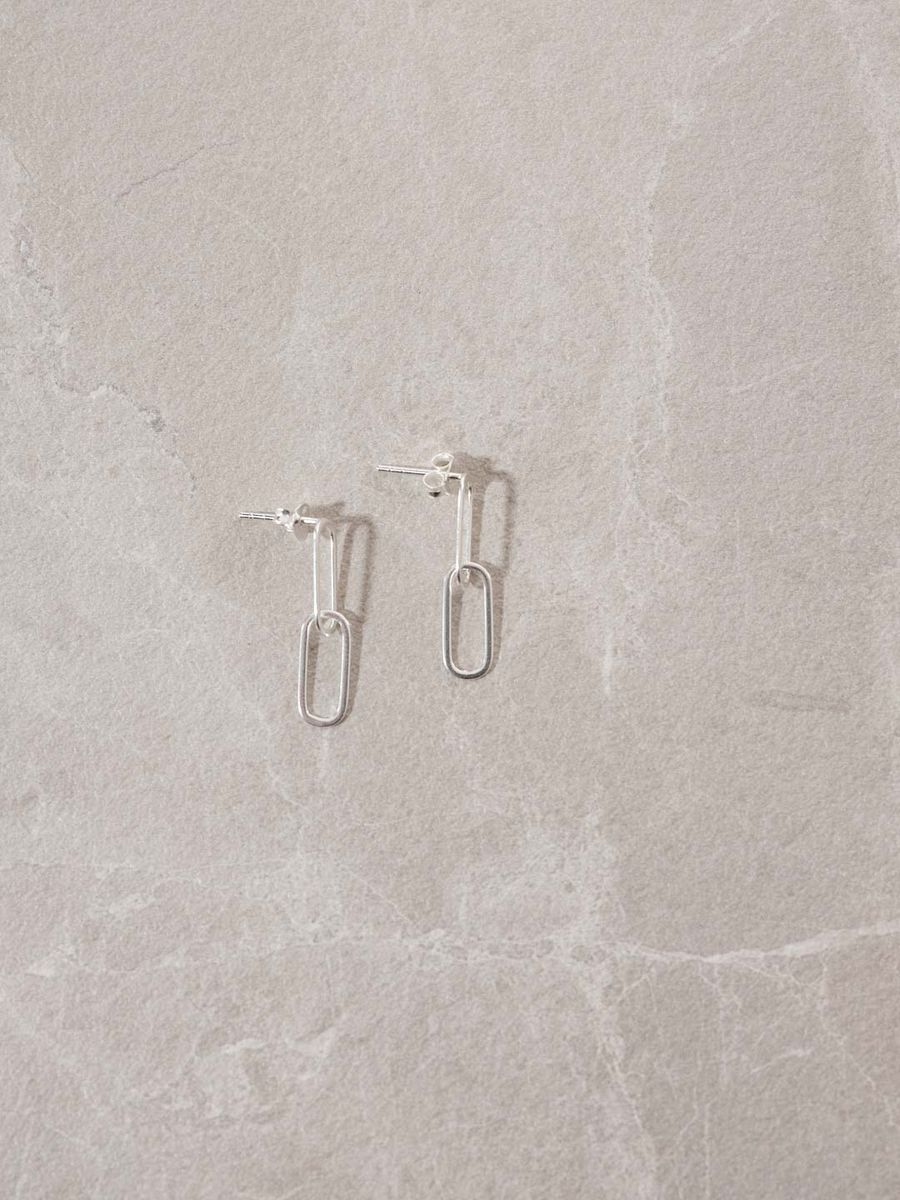 Glieder Ohrringe SILBER - Fejn