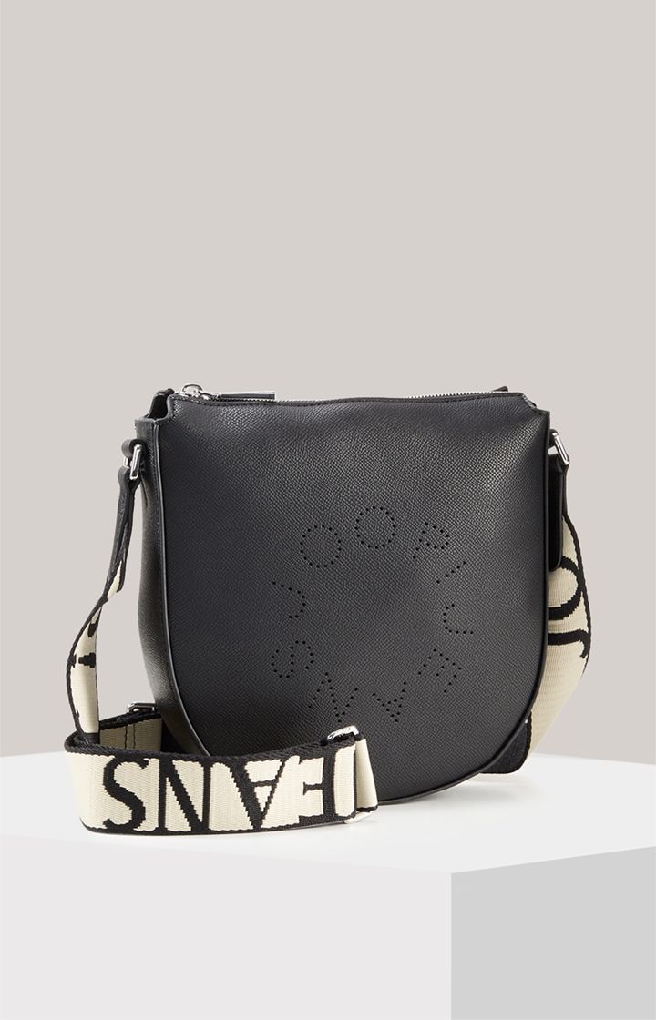 Joop Jeans Giro Stella Schwarze Umhängetasche mit Logo-Riemen