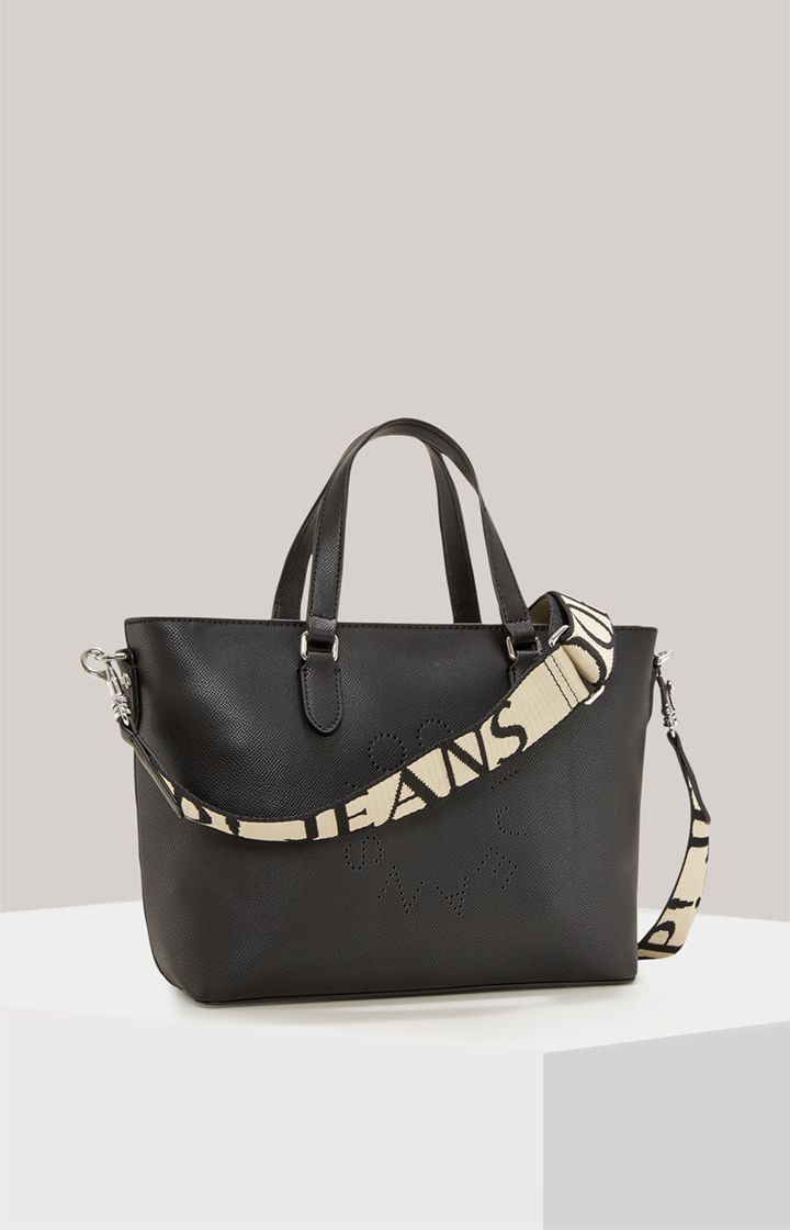 JOOP! Jeans Giro Ketty Schwarze Tote Bag mit Logo-Gurt