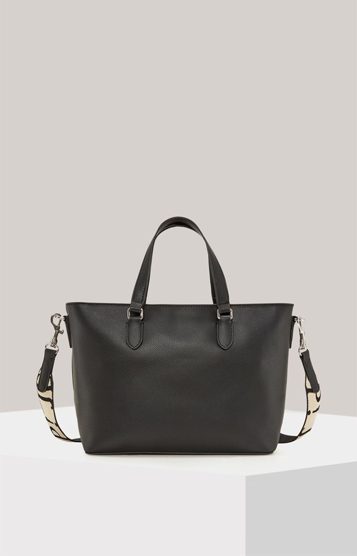 JOOP! Jeans Giro Ketty Schwarze Tote Bag mit Logo-Gurt