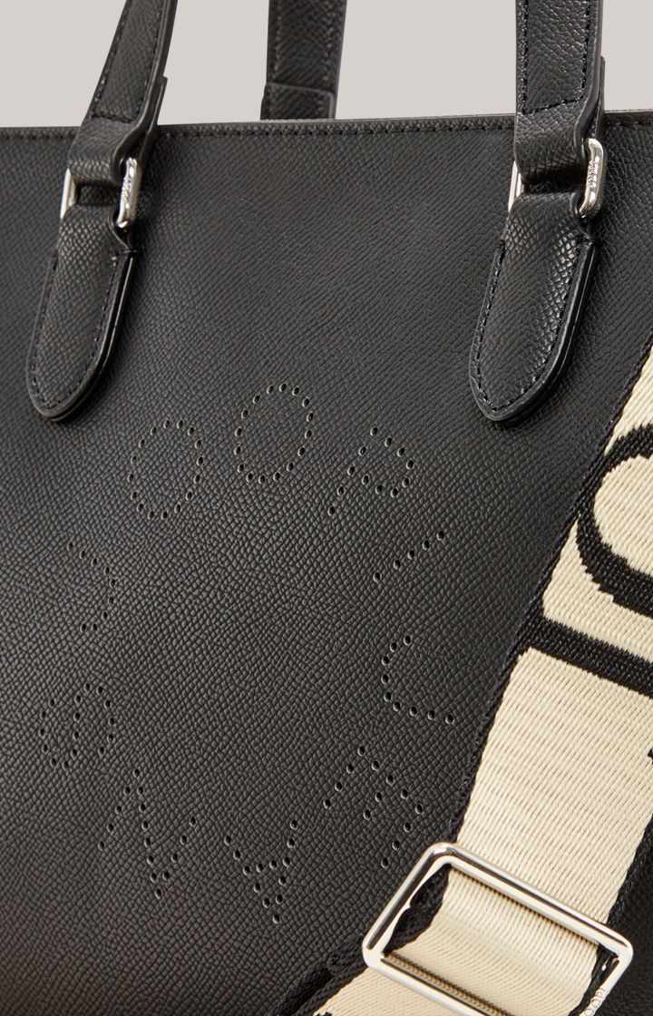 JOOP! Jeans Giro Ketty Schwarze Tote Bag mit Logo-Gurt