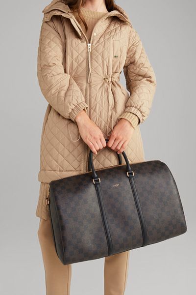 JOOP! Cortina Piazza Aurora Braune Reisetasche mit Schachbrettmuster