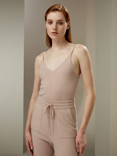 Essential Camisole-Oberteil aus reinem Kaschmir