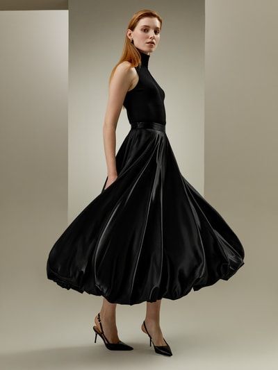 Maxi-Bubble-Regenschirm-Seidenrock