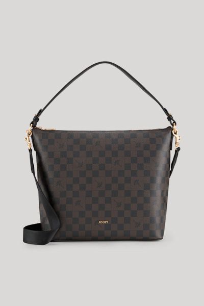 Joop! Cortina Piazza Alara Hobo Bag dunkelbraun kariert