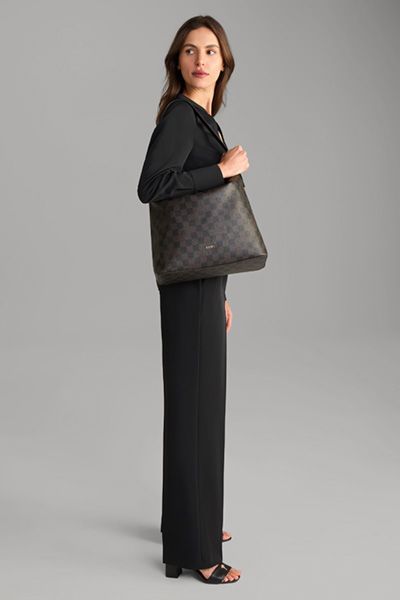 Joop! Cortina Piazza Alara Hobo Bag dunkelbraun kariert