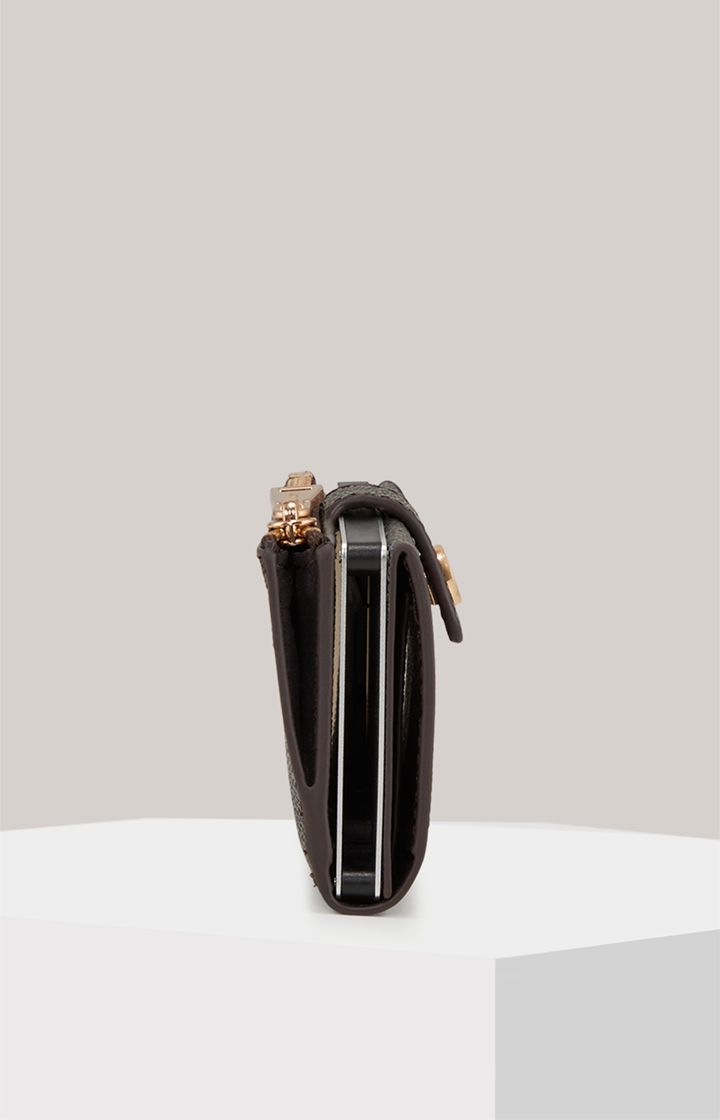 JOOP! Cortina Piazza C-Four Kartenetui Dunkelbraun Schachbrettmuster