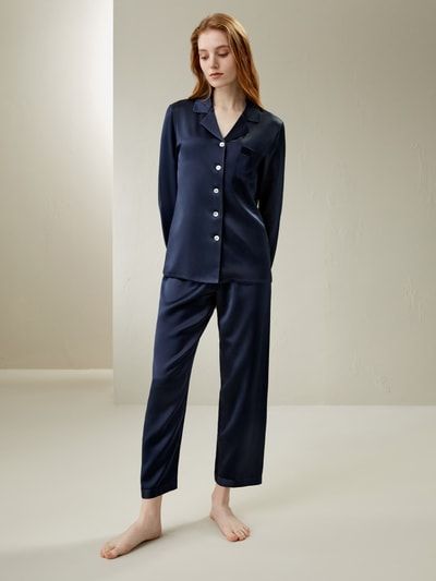 Seide Schlafanzug-Set