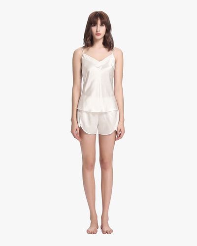 Kurzes Seiden Camisole-Set