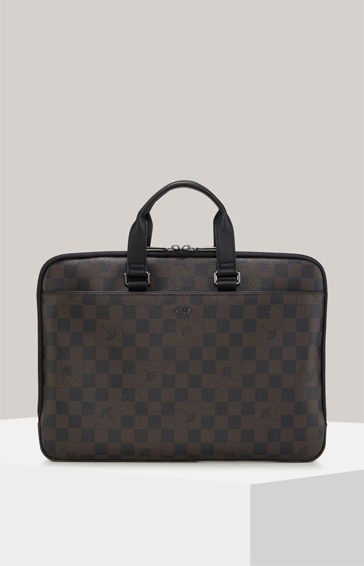 JOOP! Cortina Piazza Janus Business-Tasche Schwarz/Braun kariert
