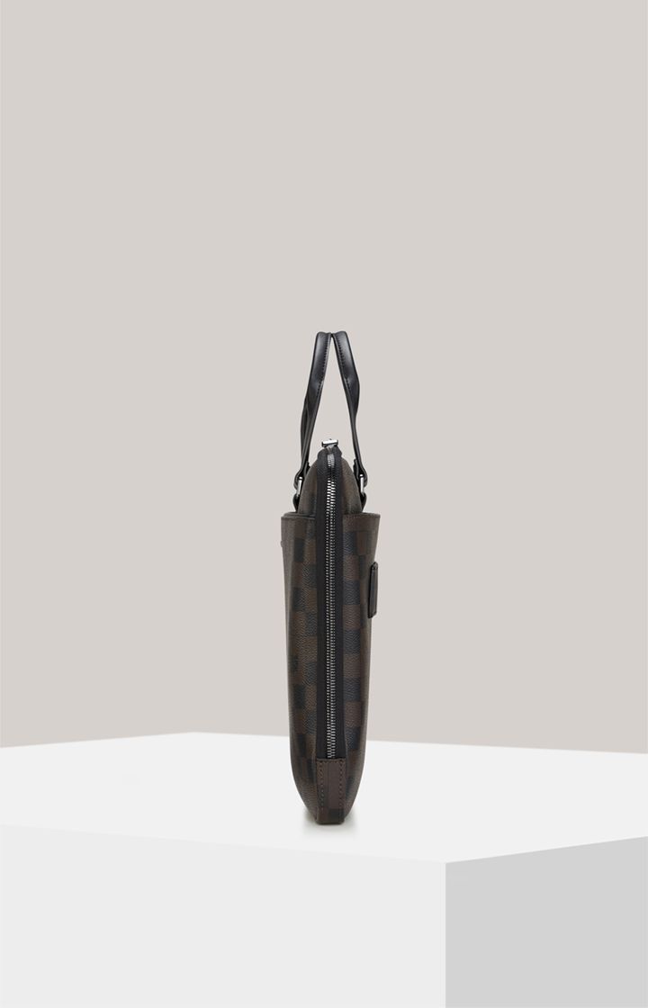 JOOP! Cortina Piazza Janus Business-Tasche Schwarz/Braun kariert