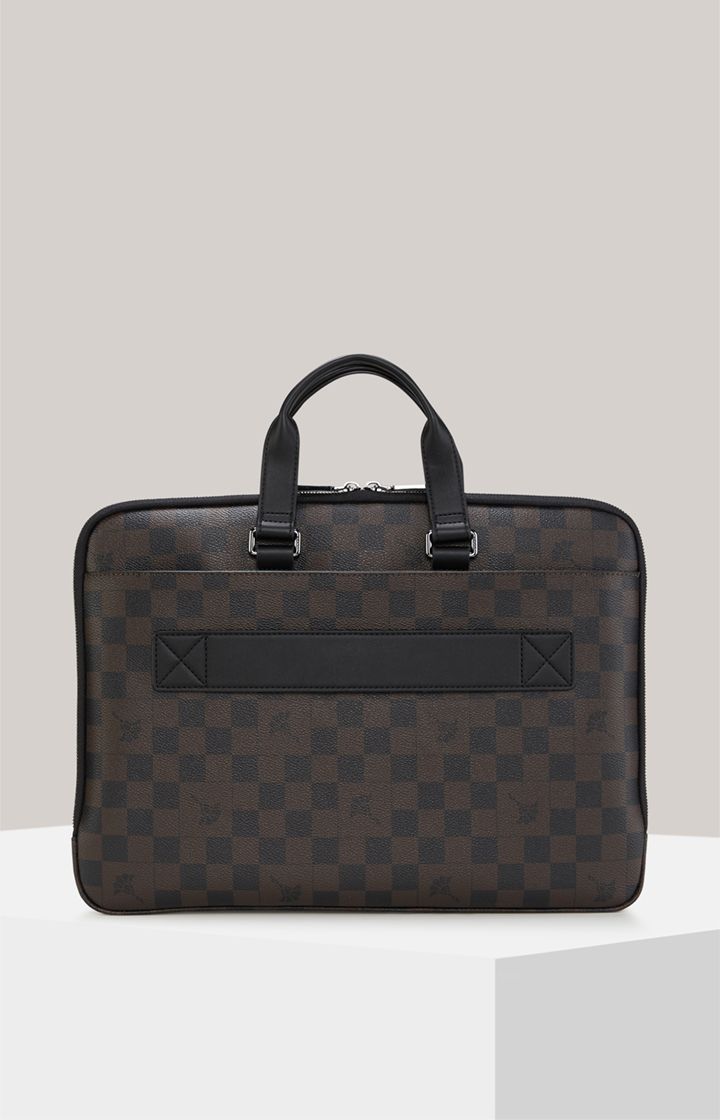 JOOP! Cortina Piazza Janus Business-Tasche Schwarz/Braun kariert