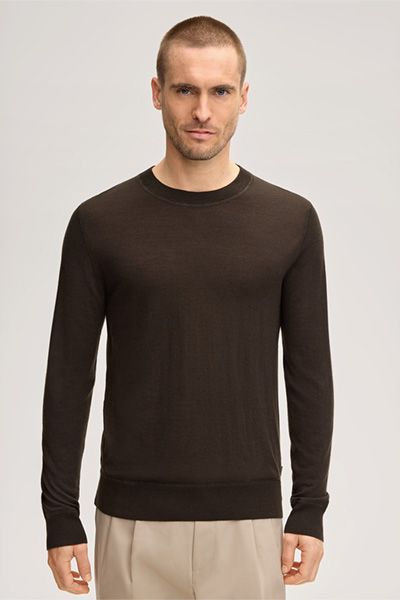 Premium Rundhalspullover mit Cashmere und Seide