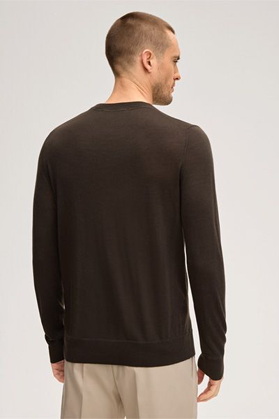 Premium Rundhalspullover mit Cashmere und Seide