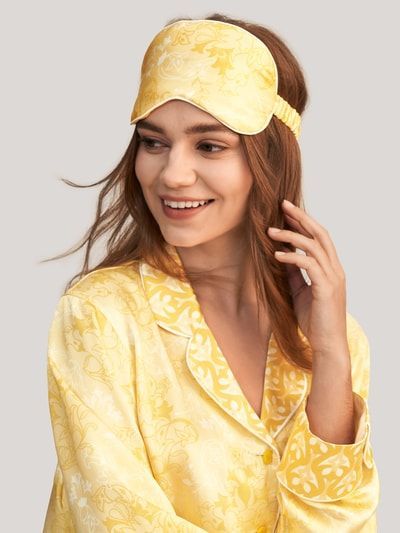 Exquisite Augenmaske mit Liliendruck