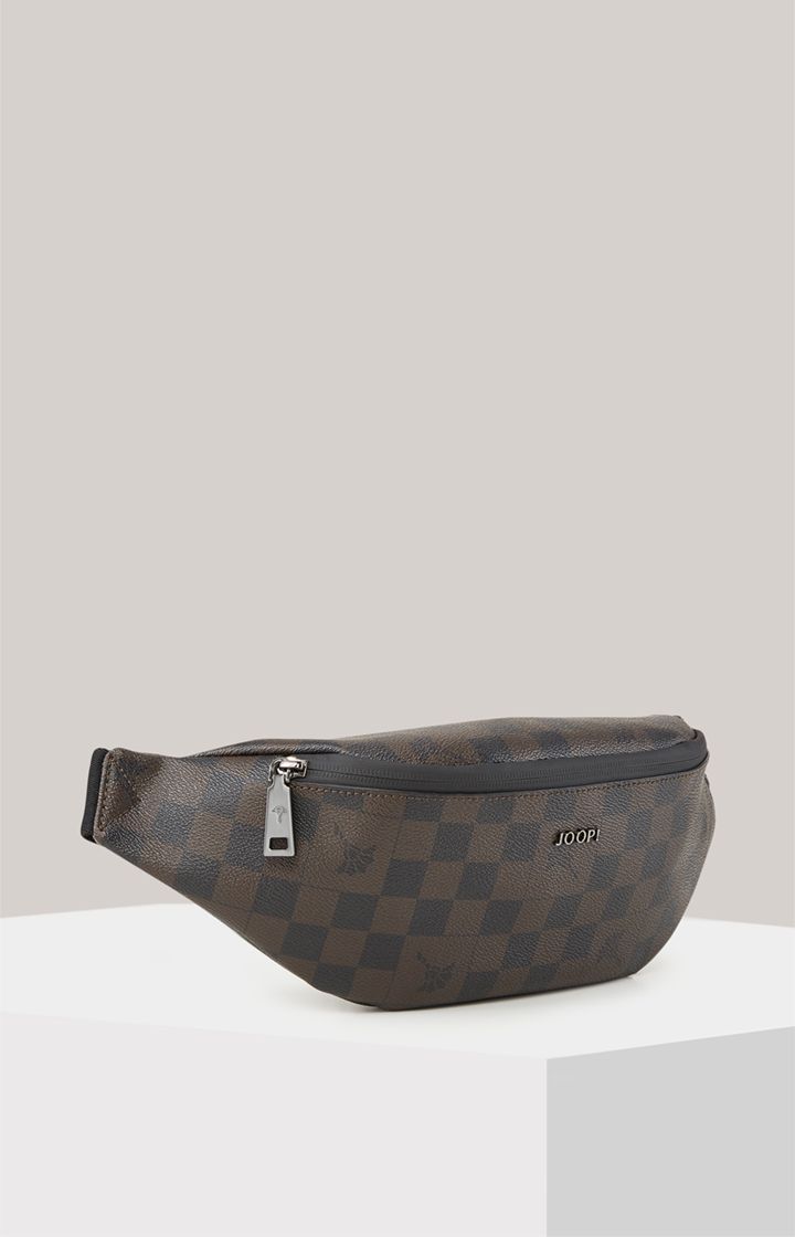 Joop! Cortina Piazza Leo Gürteltasche in Siegelbraun kariert