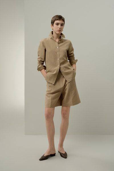 Hemd aus Seiden-Leinen-Mischung