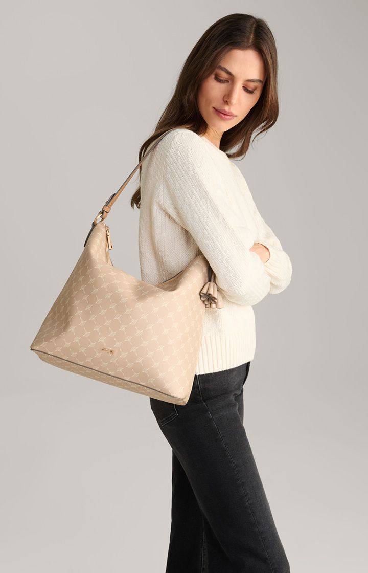 Joop! Cortina Alara Beige Hobo Bag mit Kornblumenmuster