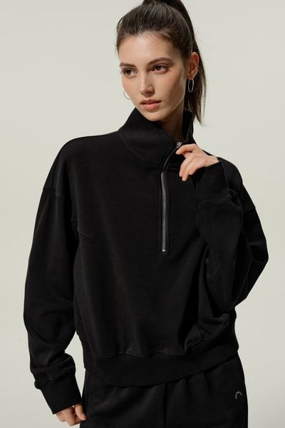 Heirloom '89 Pullover mit halbem Reißverschluss