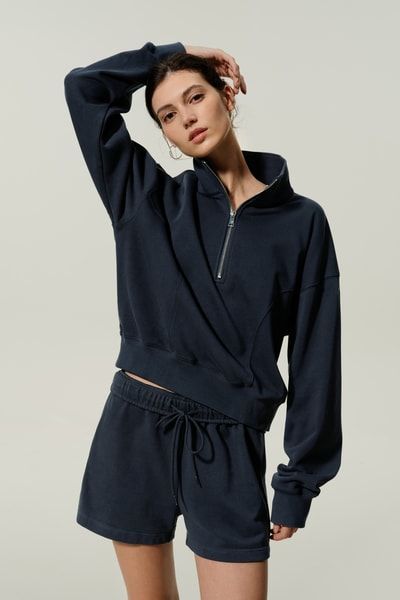 Heirloom '89 Pullover mit halbem Reißverschluss