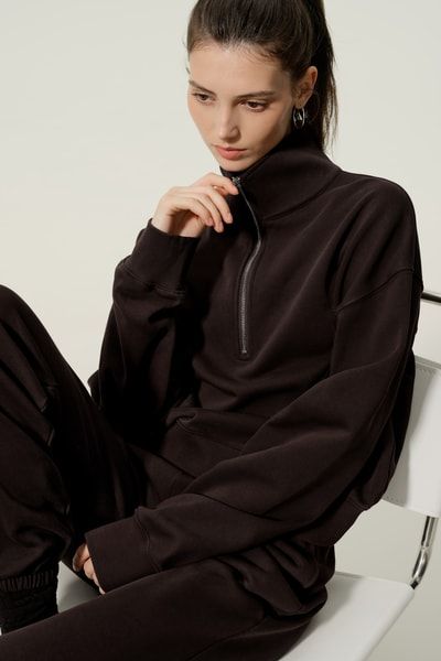 Heirloom '89 Pullover mit halbem Reißverschluss