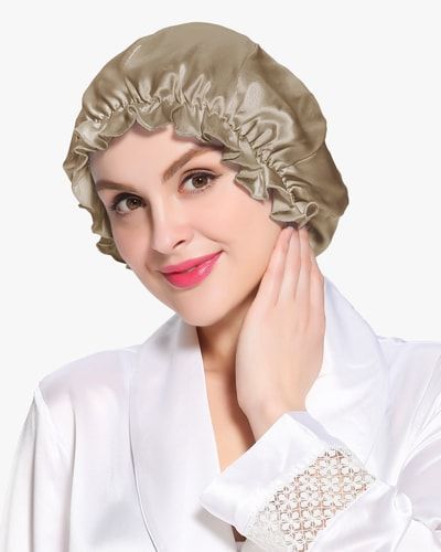 Seide Schlafmütze Nachthaube Elegant