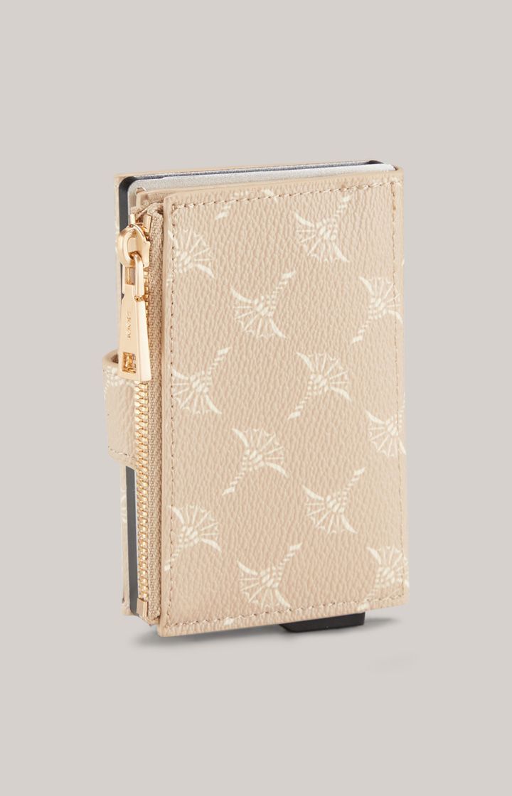 JOOP! Cortina C-Four beige Kartenetui mit Kornblumenmuster