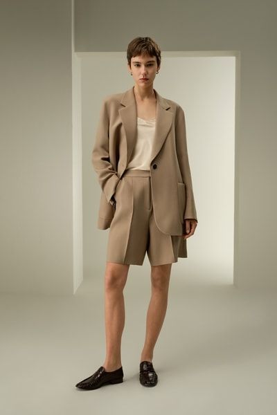 Ein-Knopf Seiden-Wolle-Mix Mantel – Elegant & Vielseitig