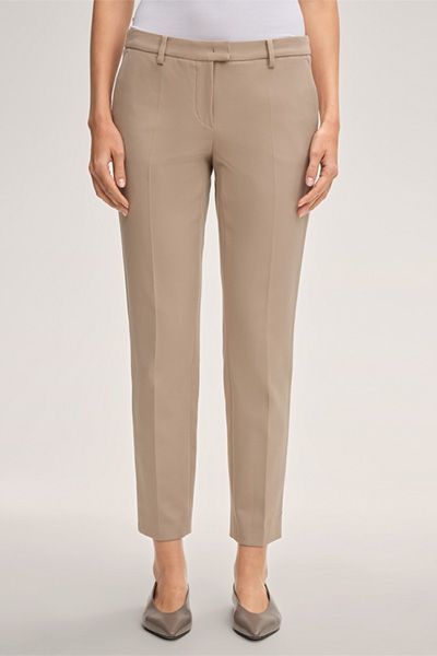 Marc Cain Beige Baumwollmischung Anzughose Slim Fit