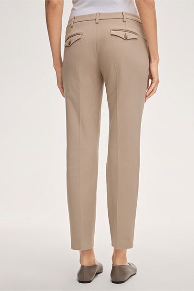 Marc Cain Beige Baumwollmischung Anzughose Slim Fit