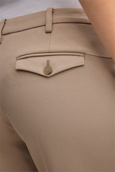 Marc Cain Beige Baumwollmischung Anzughose Slim Fit