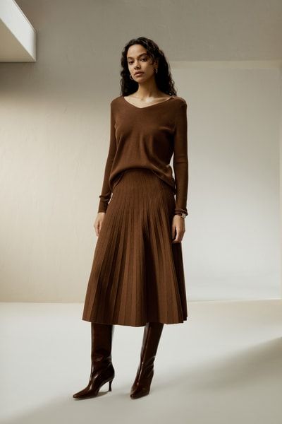 Pullover aus ultrafeiner Merinowolle mit V-Ausschnitt