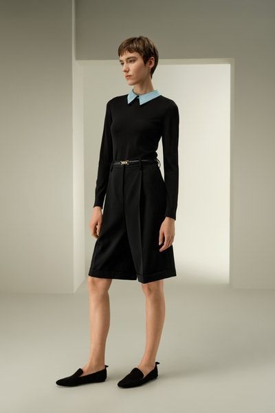 Stilvolle und praktische maßgeschneiderte knielange Wollshorts für den Alltag