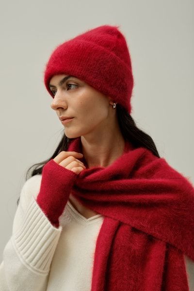 Fingerlose Handschuhe aus gebürstetem Kaschmir | Lilysilk Luxus-Winterhandschuhe