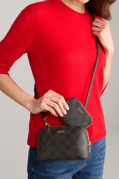 JOOP! Cortina Piazza Carolina Braun Schachbrett Mini Taschen Set