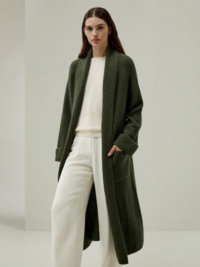 LILYSILK X LYDIA MILLEN Evergreen Cardigan