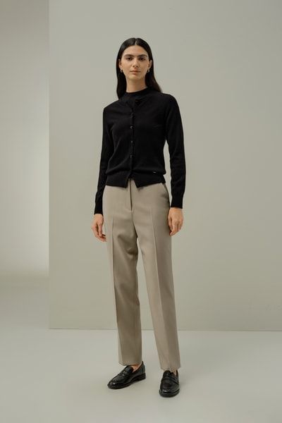 Kaschmir Cardigan mit Rundhalsausschnitt