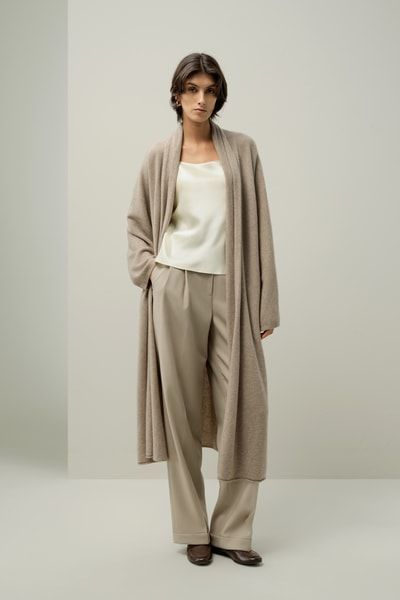 Wadenlanger Kaschmir Cardigan