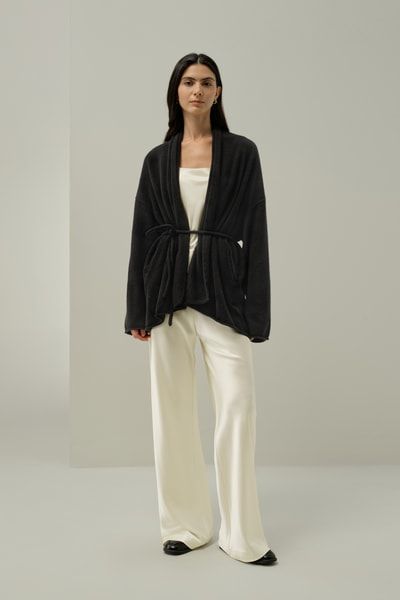 Kaschmir-Wickelcardigan – Luxuriöser Oversize-Kaschmir | Lilysilk