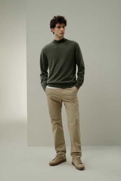 Baby-Kaschmir Pullover mit Stehkragen