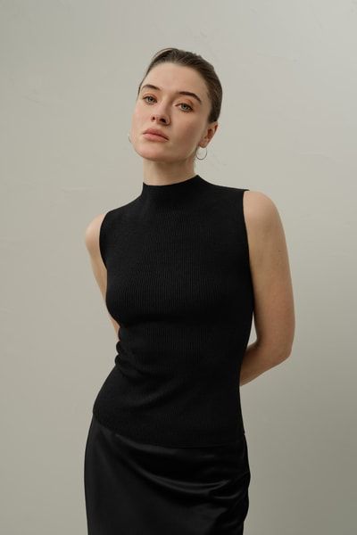 Nahtlose Strick Premium Waschbare Merinowolle Weste für Damen