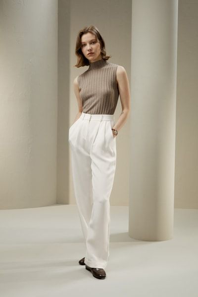 Strickoberteil aus Seiden-Kaschmir-Mischung