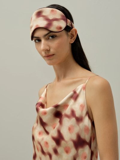 Daffodil Dream Liberty Stoff-Seiden-Augenmaske – weich und nachhaltig