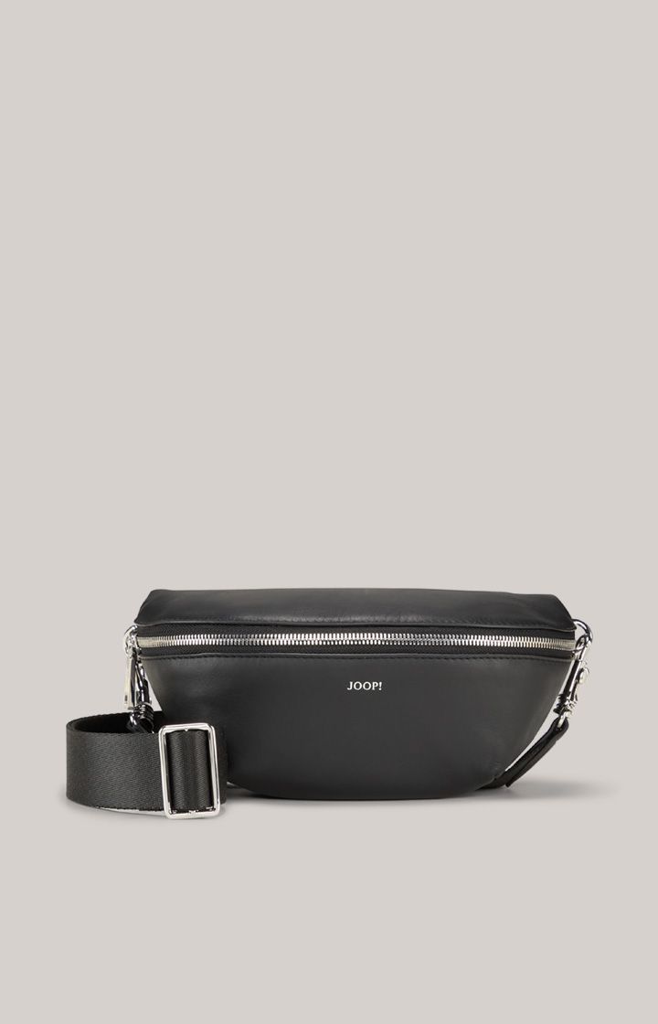 Joop! Sofisticato Isabella Schwarze Schultertasche Leder Crossbody Verstellbarer Riemen