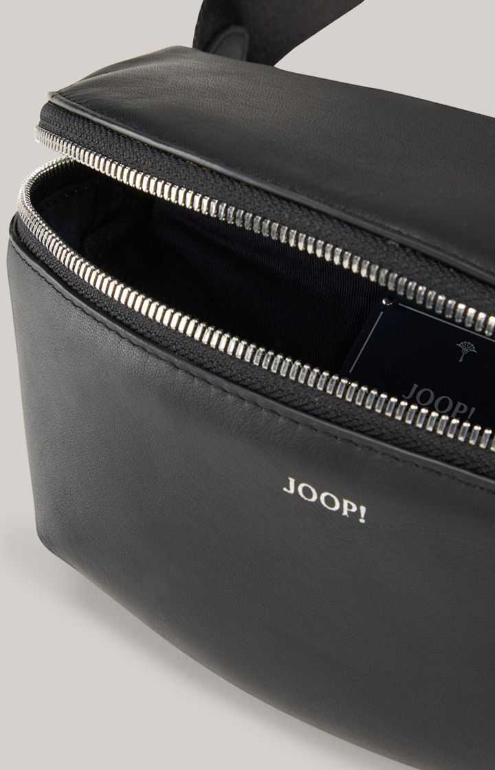 Joop! Sofisticato Isabella Schwarze Schultertasche Leder Crossbody Verstellbarer Riemen