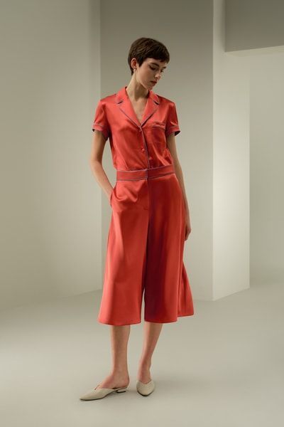 Seiden-Culottes mit Kontrastbesatz: Style für jeden Tag und besondere Momente