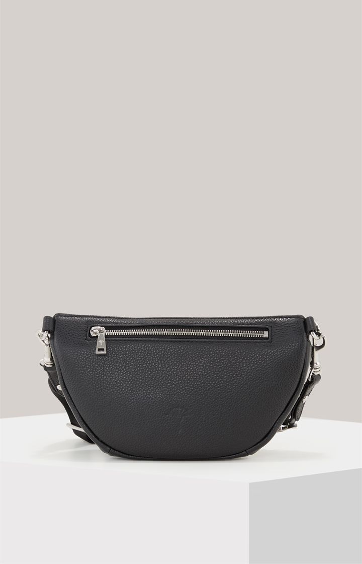 Joop! Vivace Isabella schwarze Leder Schultertasche Crossbody Gürteltasche